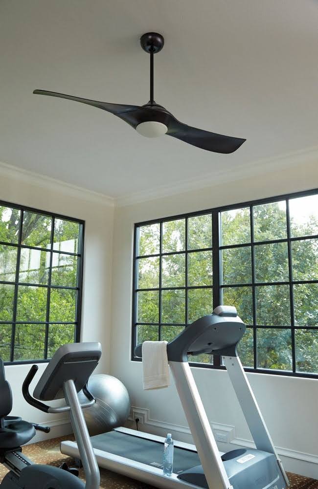Flat Black Ceiling Fan With Blades Included X2194