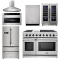 48 in. Gas Range, Range Hood, Refrigerator, Dishwasher, Wine Cooler, Microwave H661881