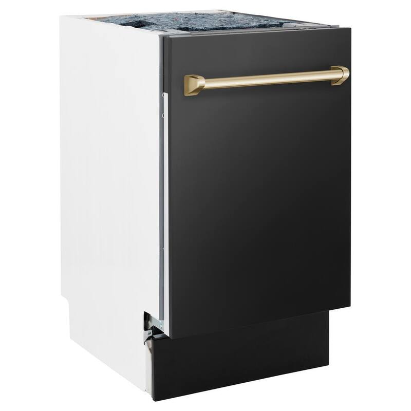 18 in. 8-Cycle Tall Tub Dishwasher with 3rd Rack in Black Stainless Steel B66517