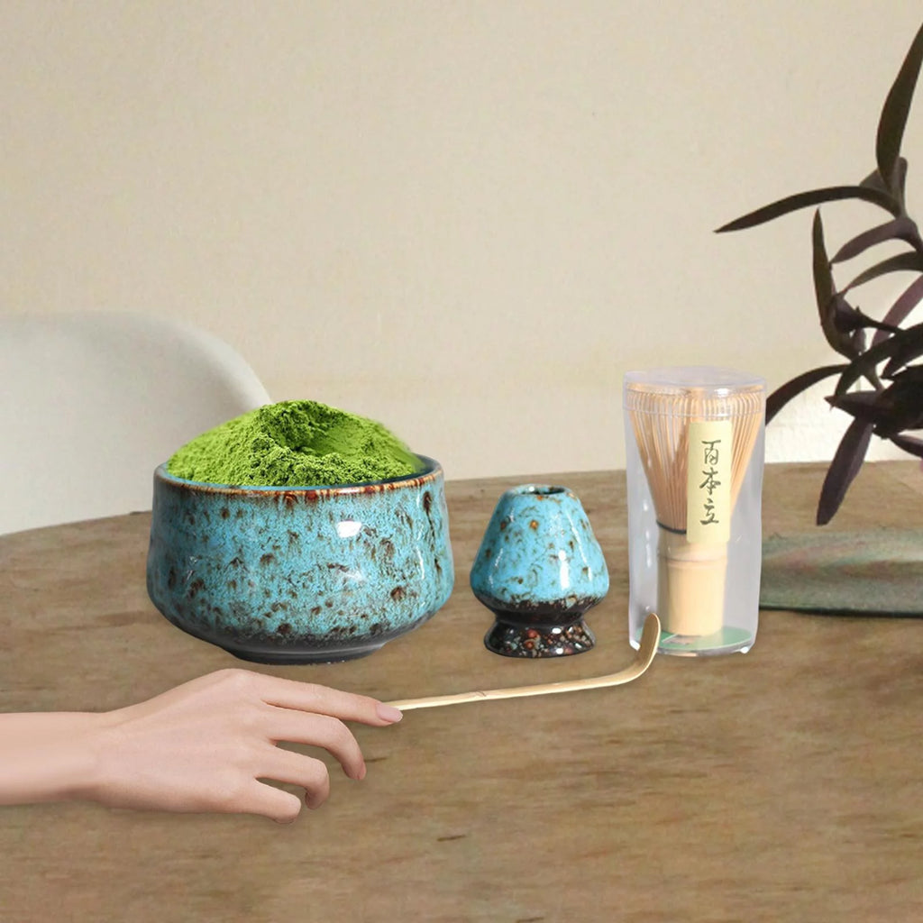 4 Pieces Ceramics Matcha Set W5421