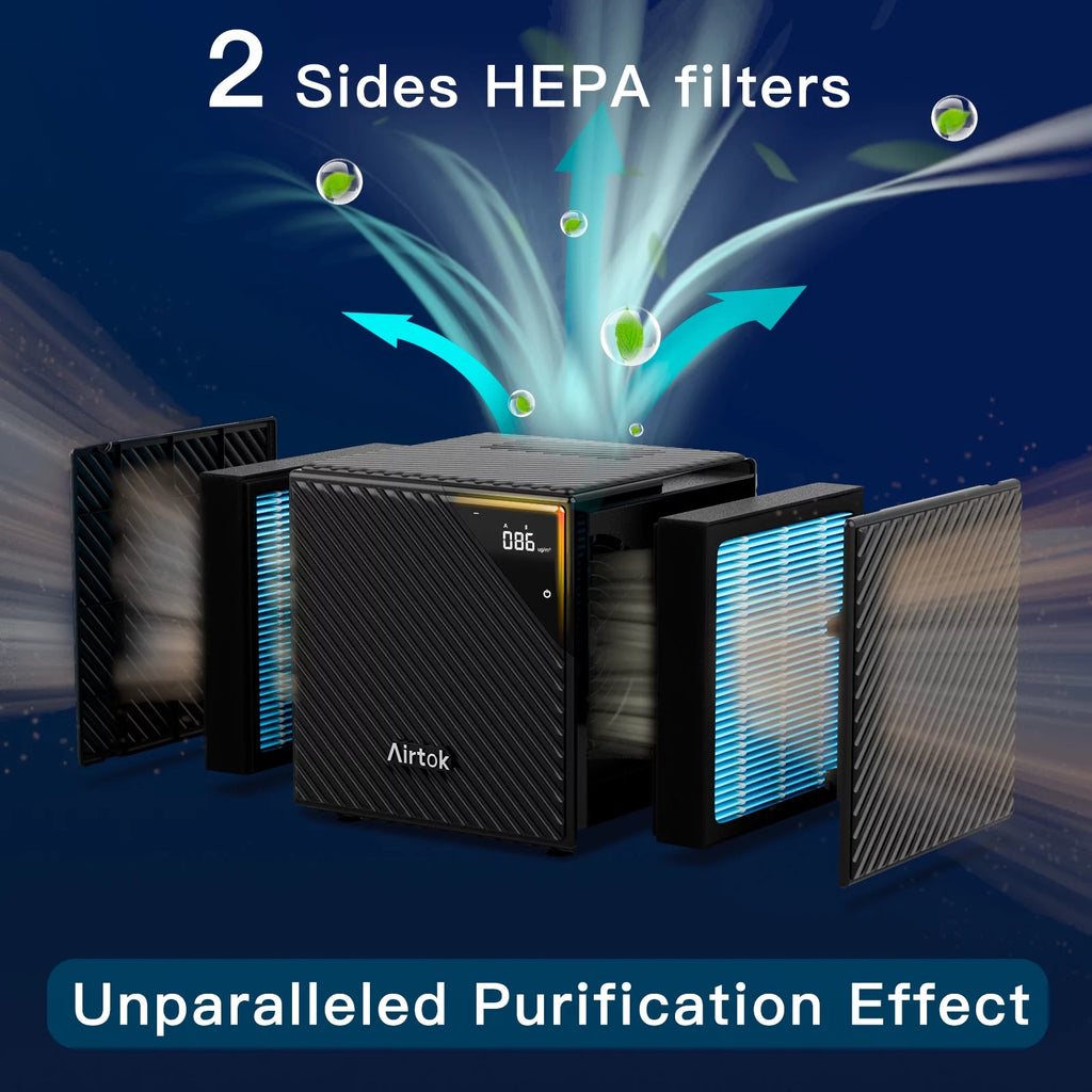Large Room Air Purifier with PM2.5 Monitoring and Hepa H13 Filter N752
