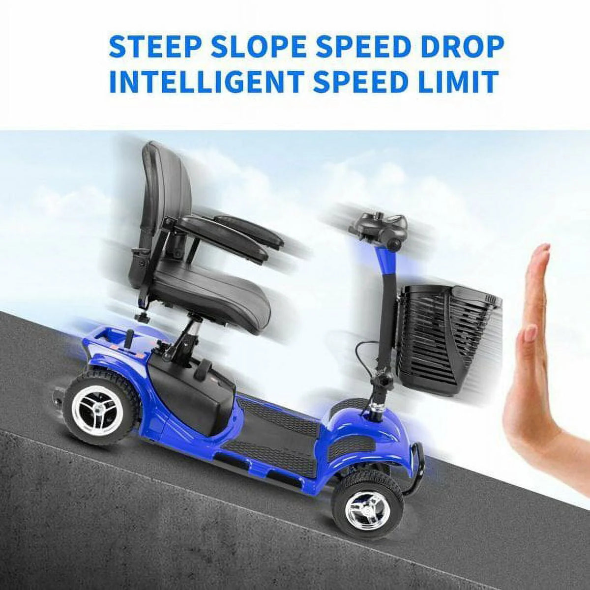 4 Wheel Folding Electric Mobility Scooter R606