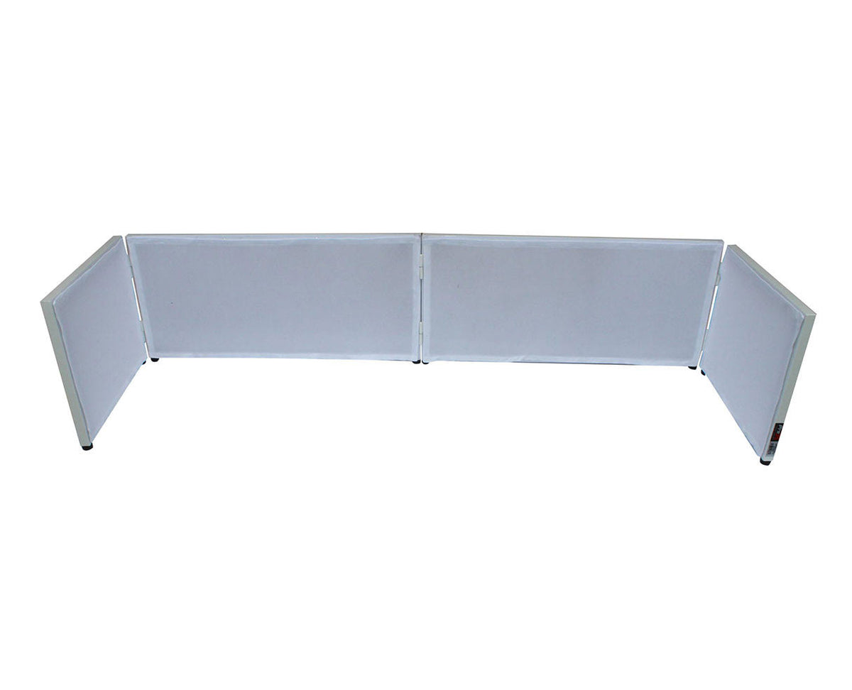6ft Table Top DJ Facade White Trim Black White Scrim B754542