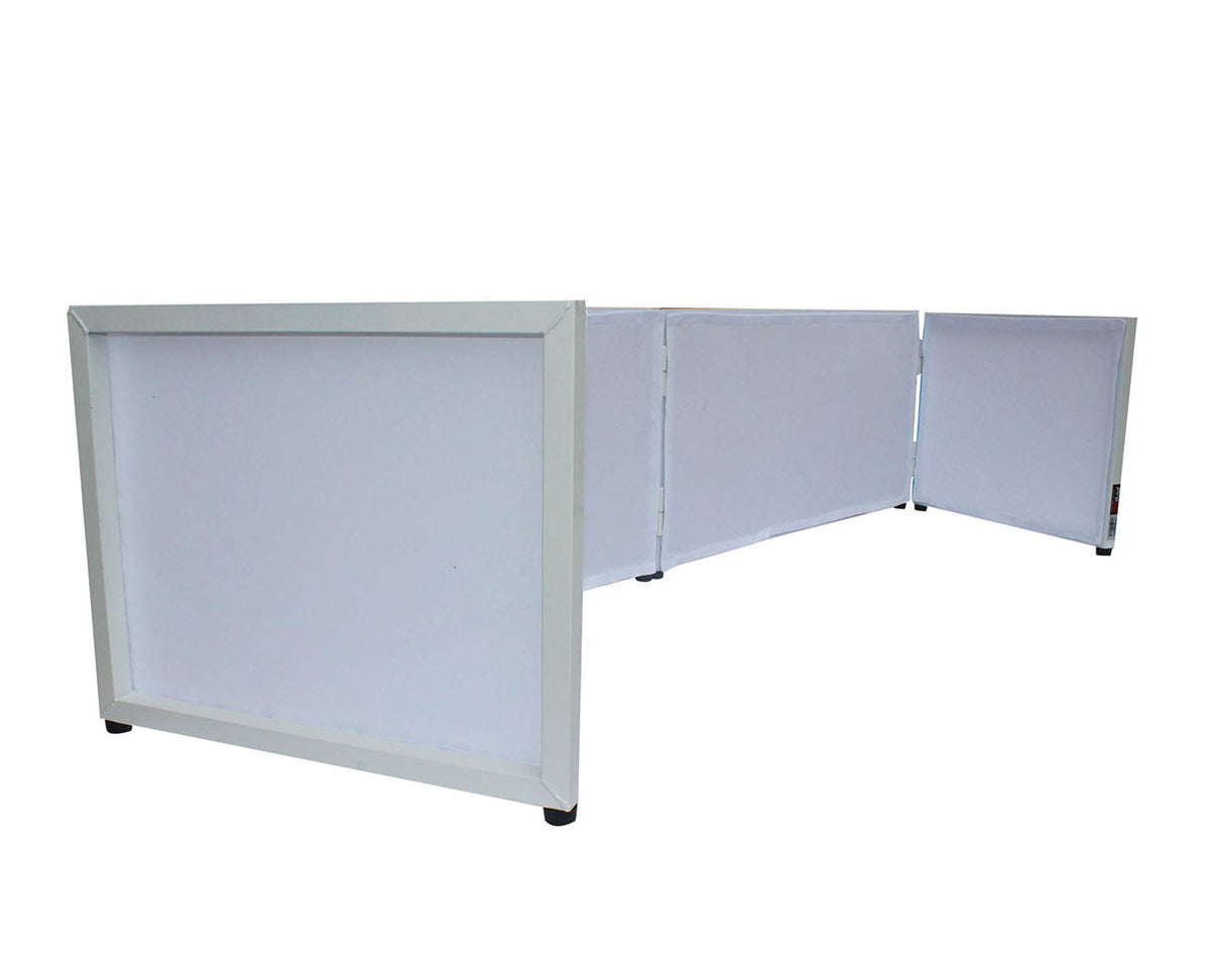 6ft Table Top DJ Facade White Trim Black White Scrim B754542