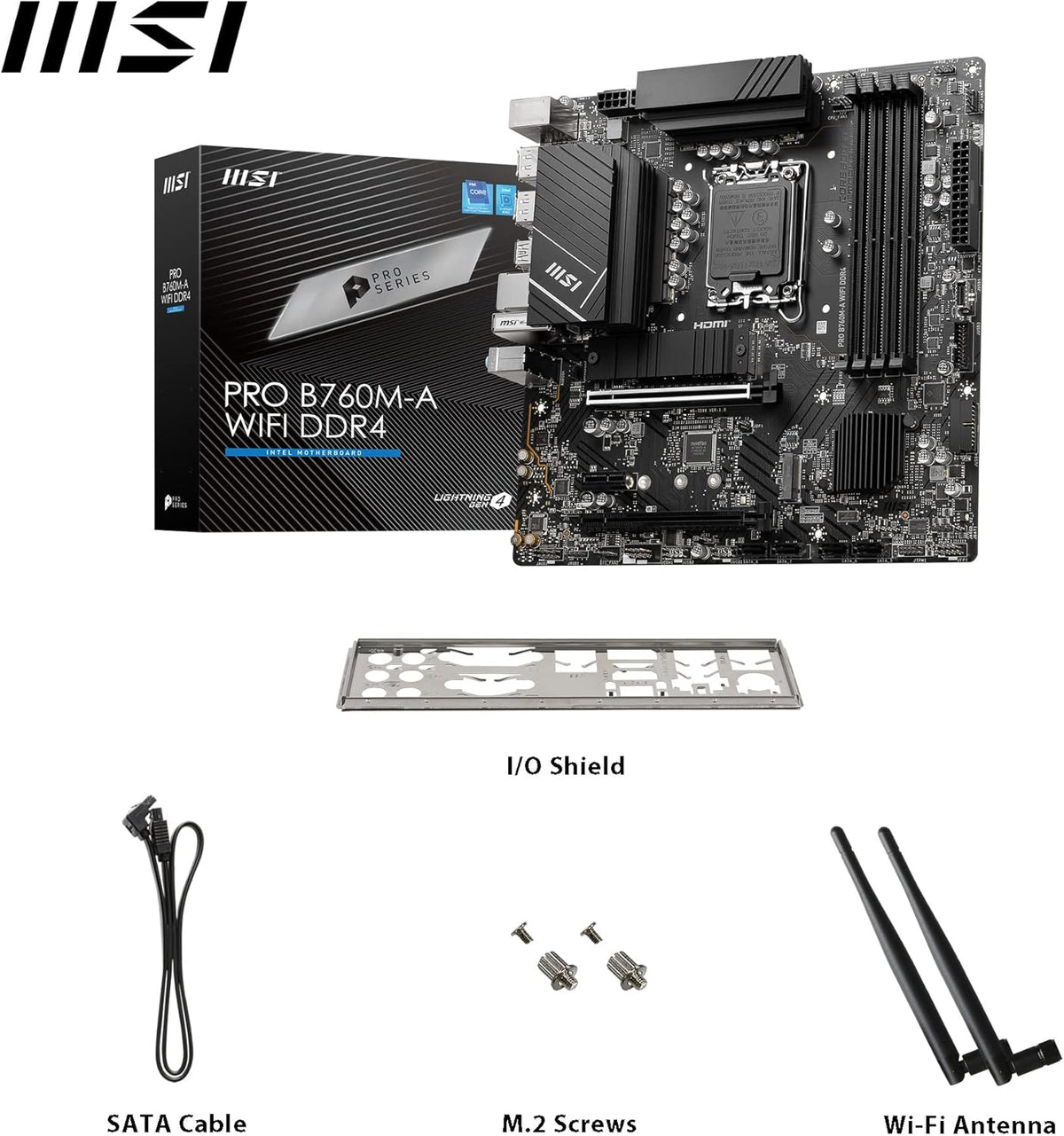 B760M-A WIFI DDR4 mATX Motherboard S26589