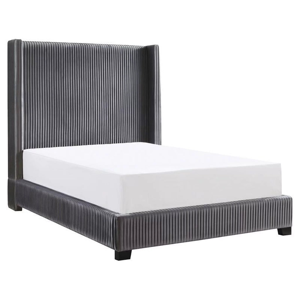 Velvet Full Upholstered Bed Y865992