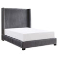 Velvet Full Upholstered Bed Y865992