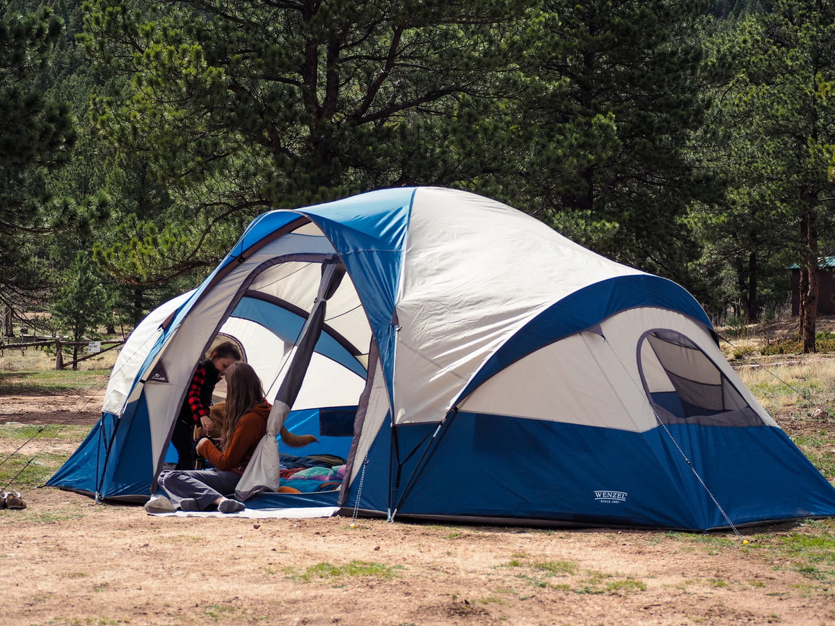 Blue 10-Person Cabin Tent D25789