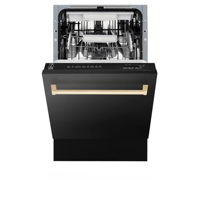 18 in. 8-Cycle Tall Tub Dishwasher with 3rd Rack in Black Stainless Steel B66517
