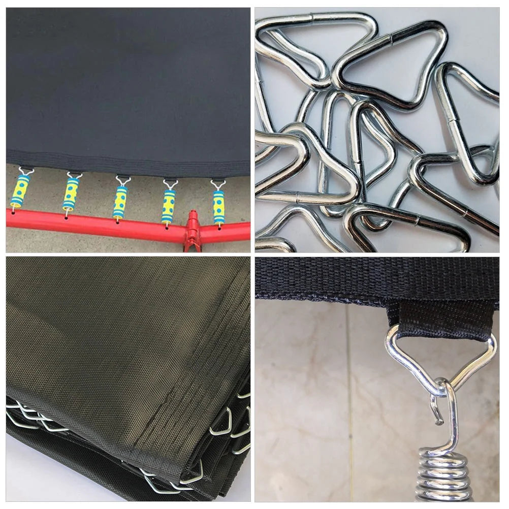 20pcs Trampoline Jumping Bed Bungee Mesh Cloth Buckle Triangle Ring Parts L864