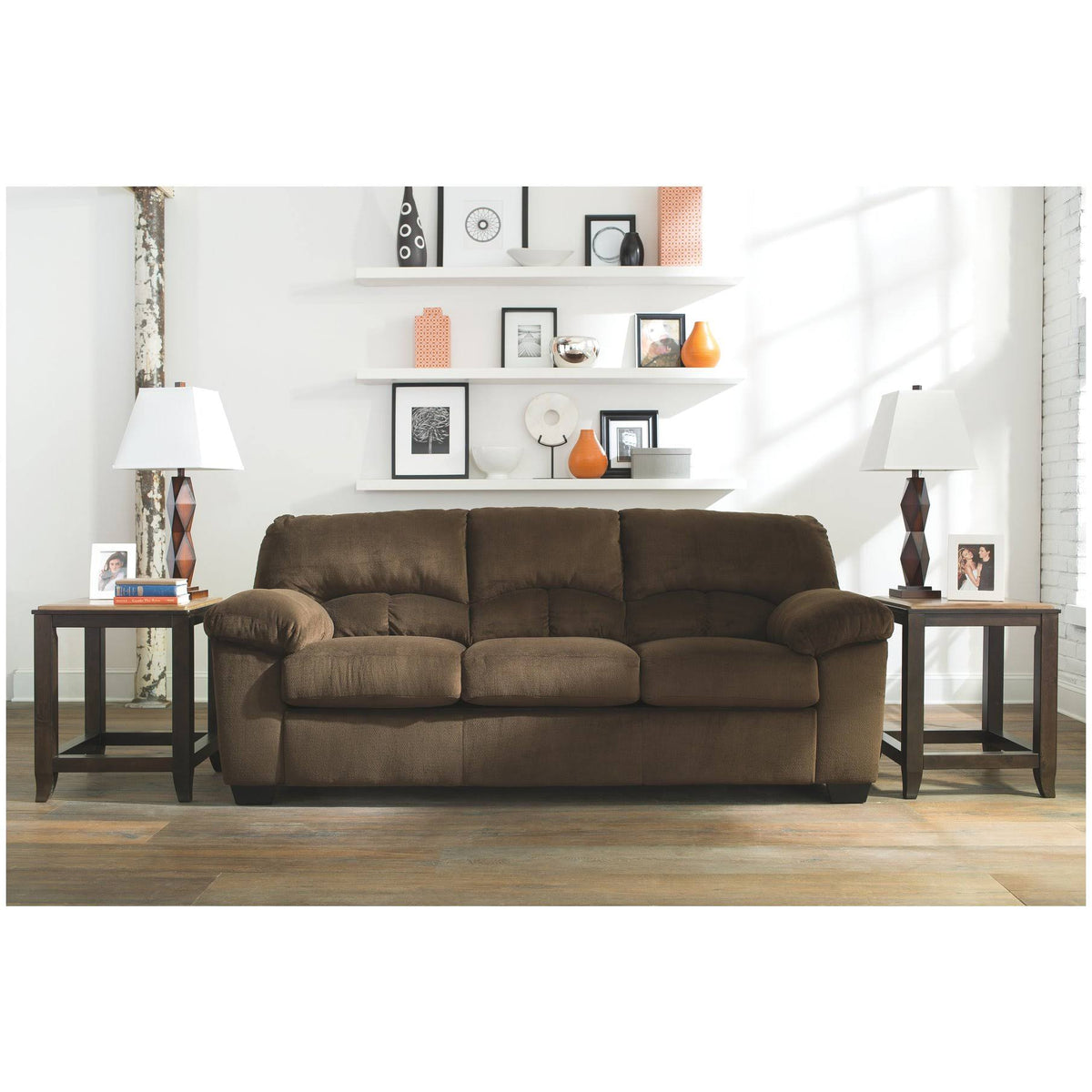 Chocolate Full Sofa Sleeper B32556