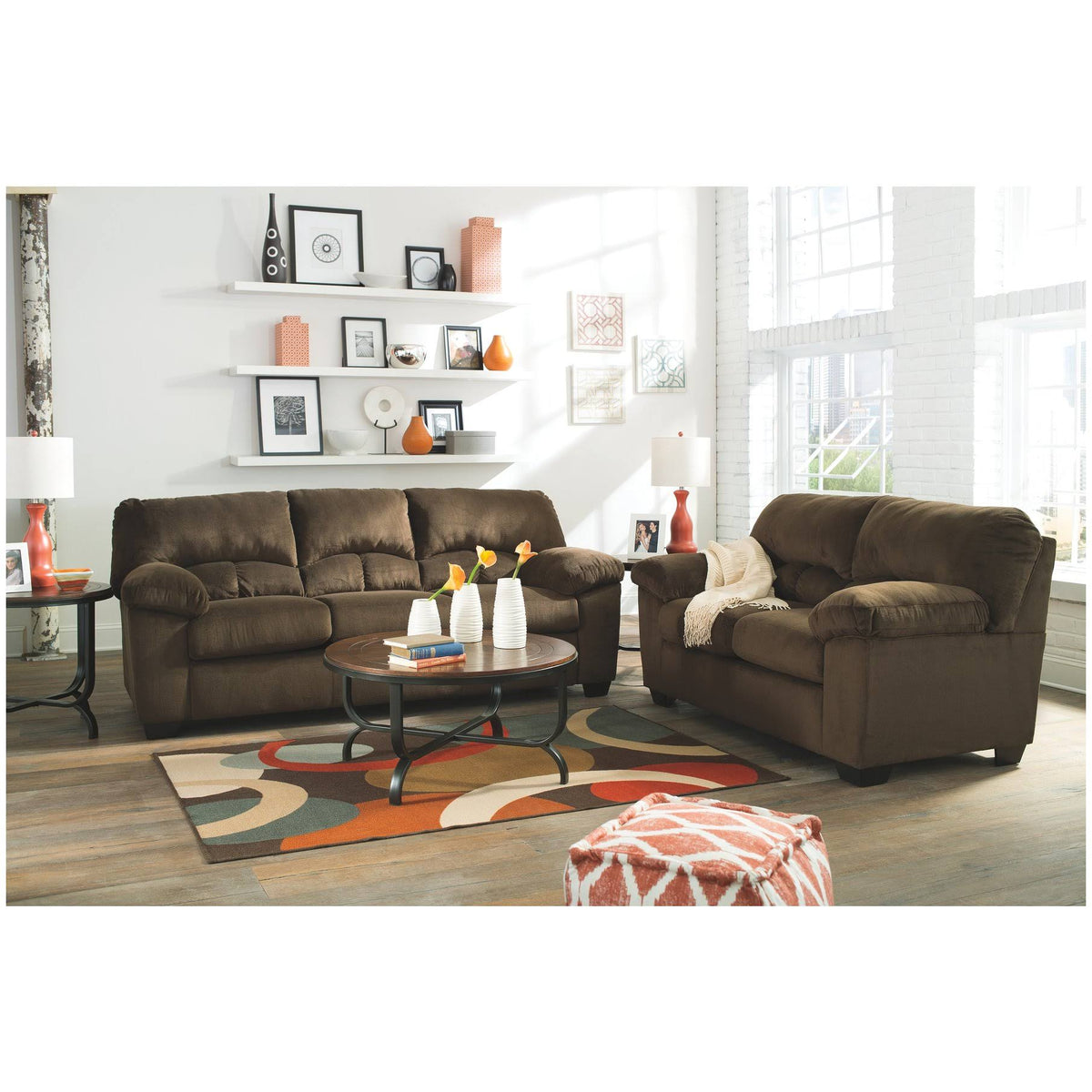 Chocolate Full Sofa Sleeper B32556