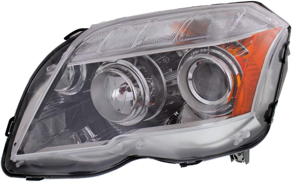 2010 2011 2012 Mercedes-Benz GLK350 Passenger Side Halogen Headlight Assembly with Bulbs K527254