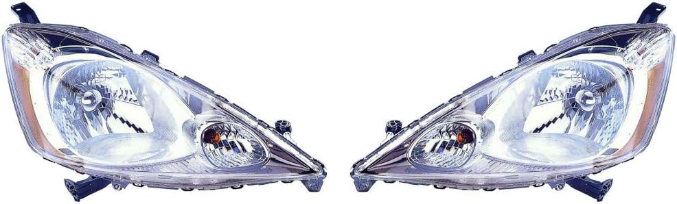 Headlight Assembly Pair for Honda Fit 2009 2011 with Sport Package L115581