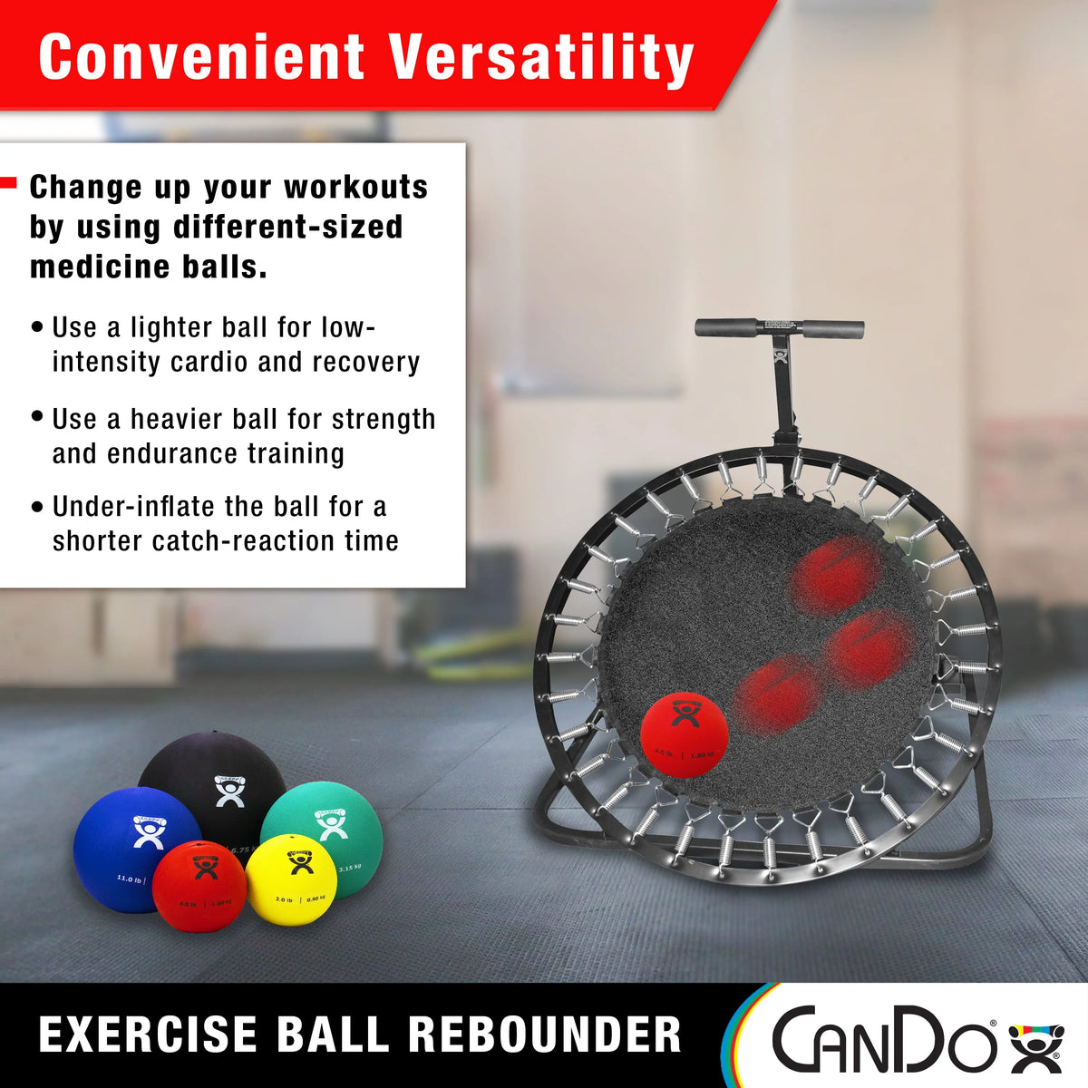 Adjustable Ball Rebounder Set with 5 Balls W98385
