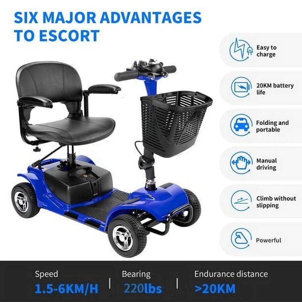 4 Wheel Folding Electric Mobility Scooter R606