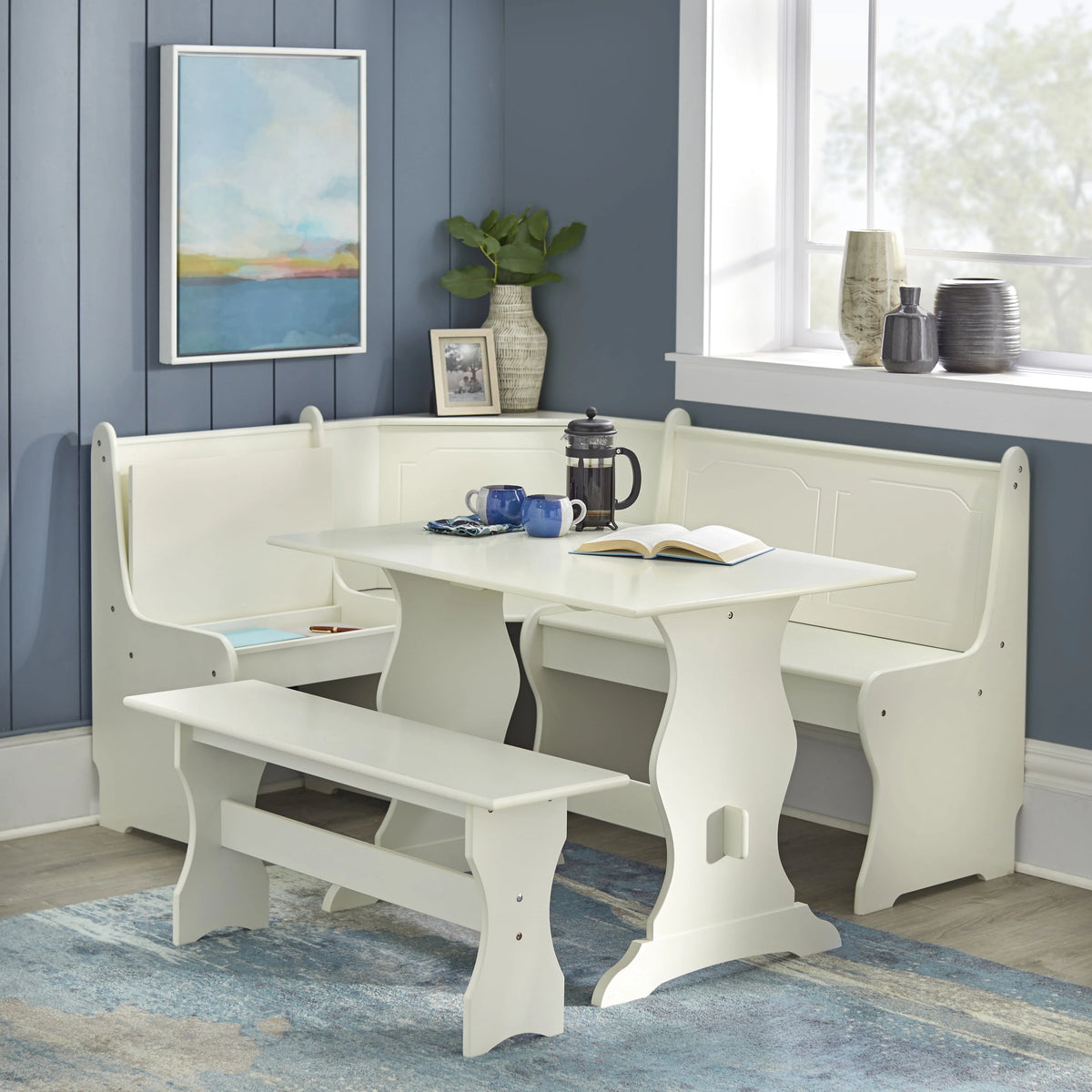 Espresso Corner Dining Nook with Storage B315