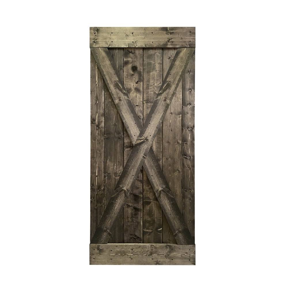 Solid Knotty Pine Wood Interior Sliding Barn Door Slab Z5466