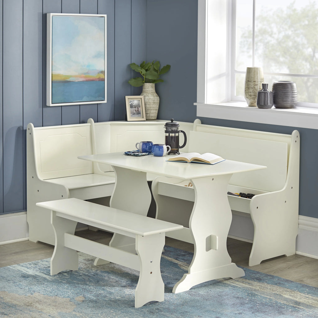 Espresso Corner Dining Nook with Storage B315