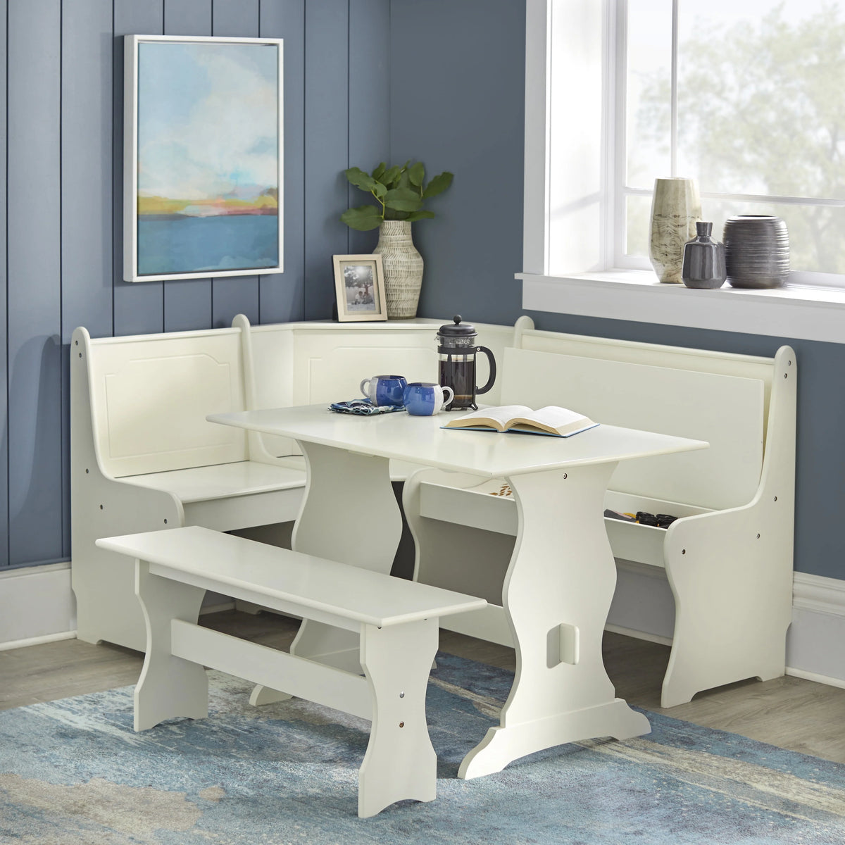 Espresso Corner Dining Nook with Storage B315