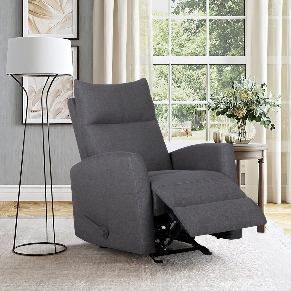 Fabric Rocker Recliner Chair Steel Glider W4894
