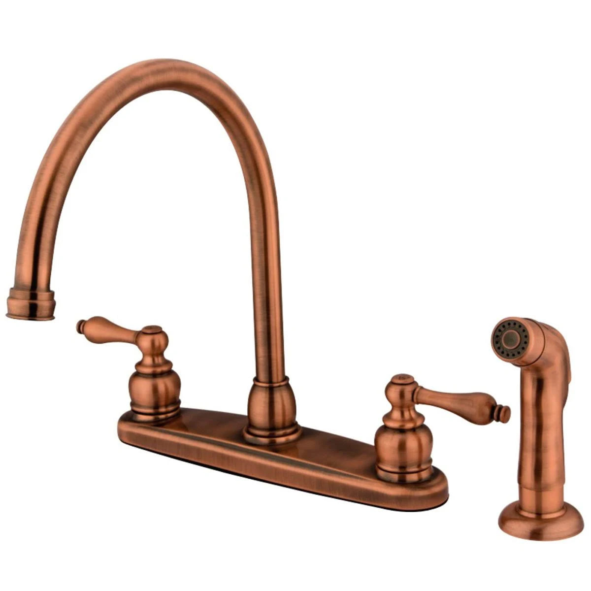 Brushed Nickel/Polished Chrome Centerset Kitchen Faucet F889