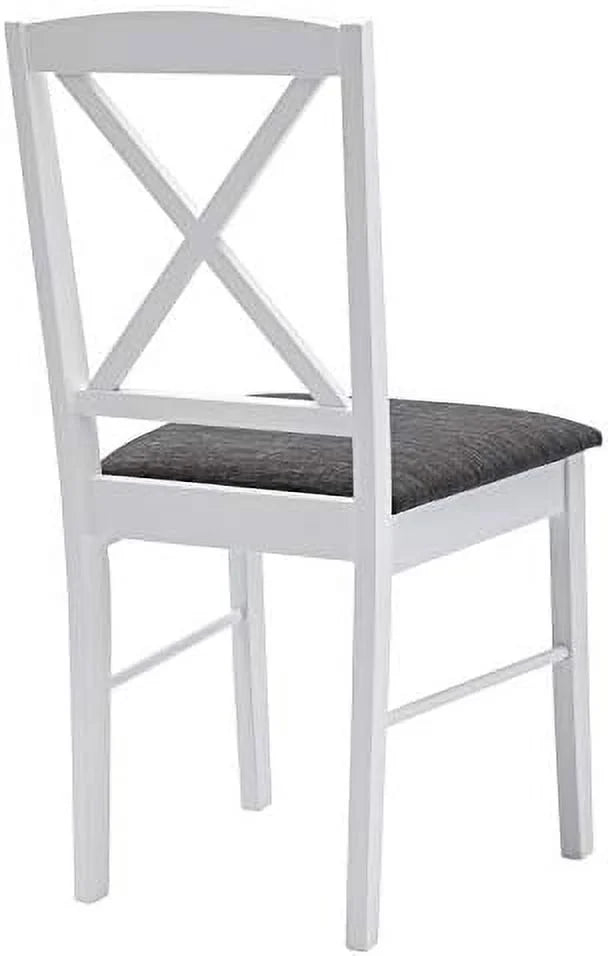 Set of 2 Wood Dining Chairs with Cross Back Q2206