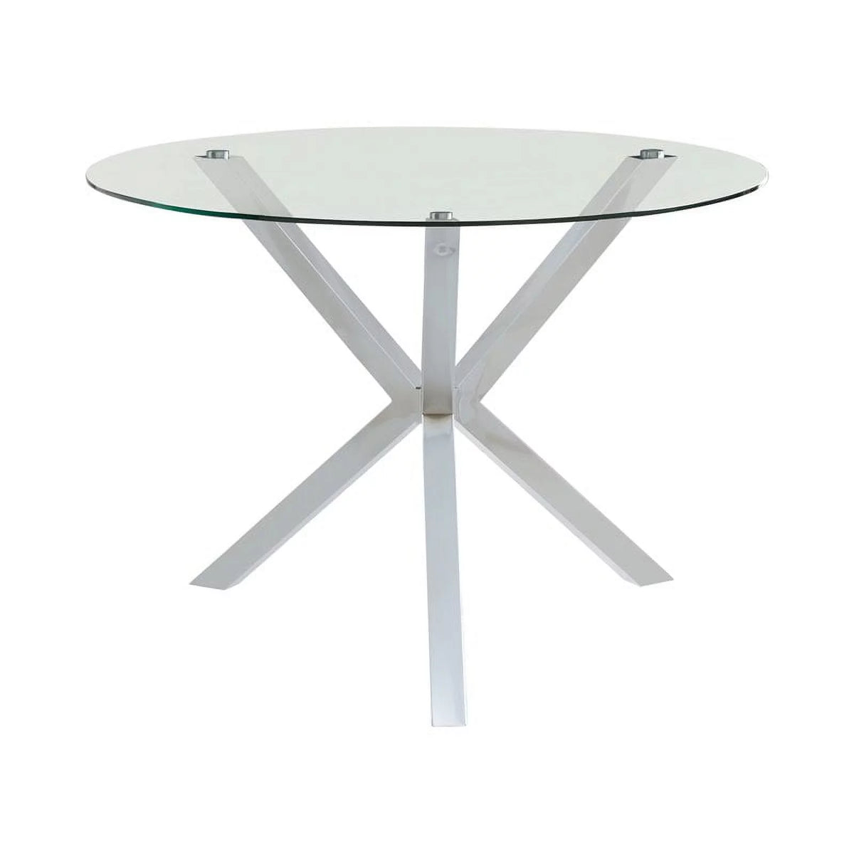 Contemporary Round Glass Top Dining Table O7937