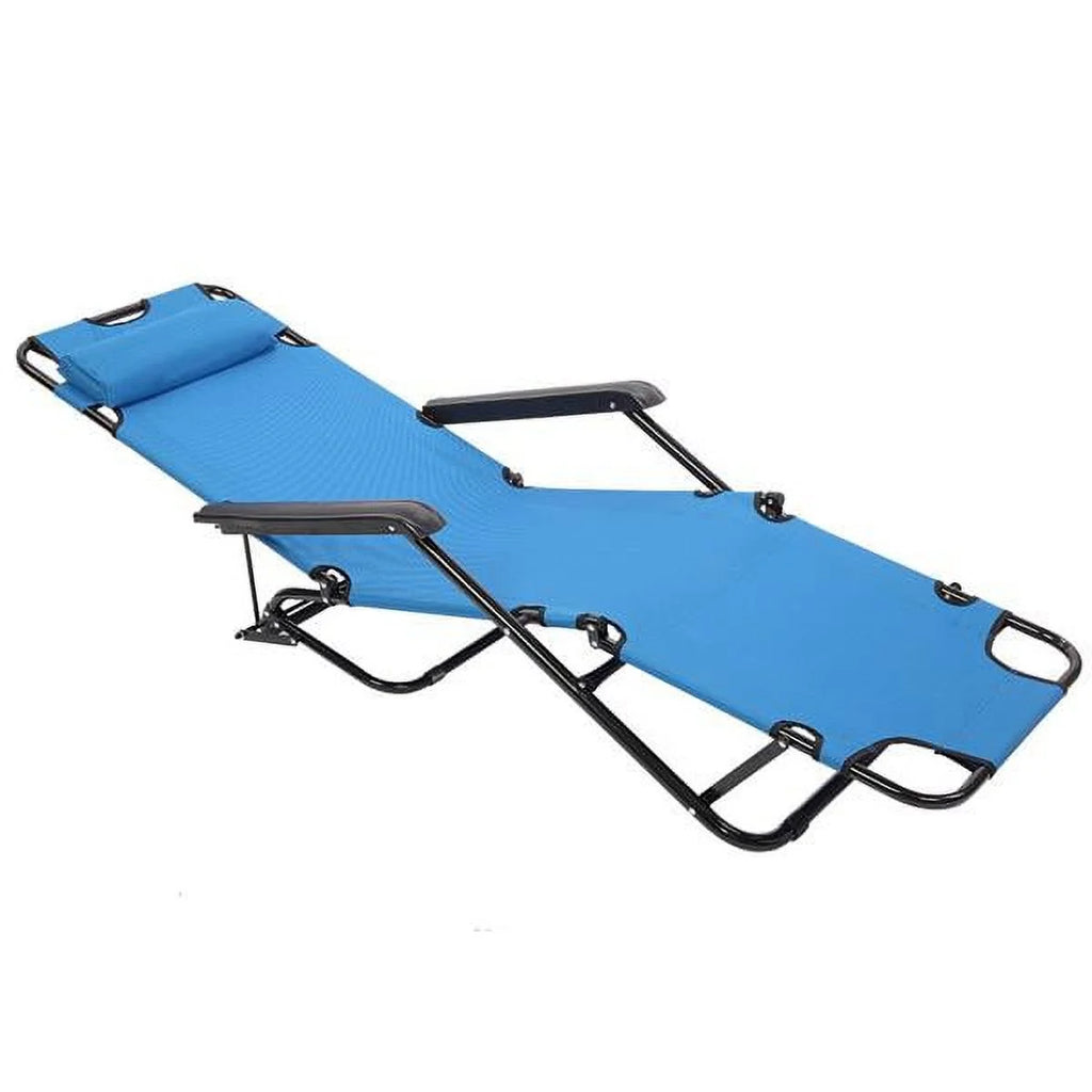 Blue Portable Folding Reclining Chair X388639
