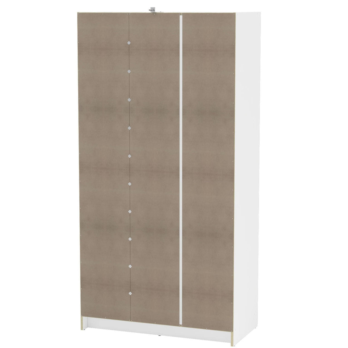 White 3-Door Wardrobe Y64509