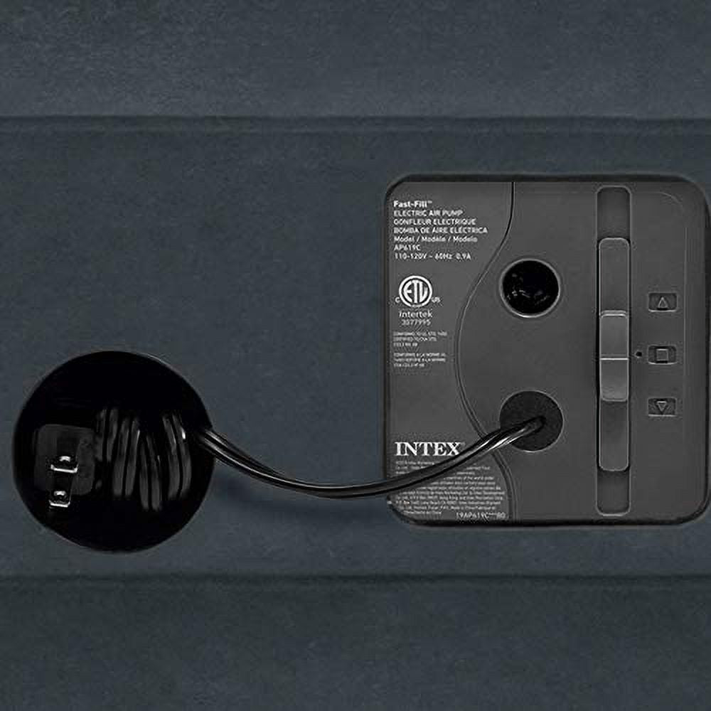 Queen Grey Airbed with Electric Pump B87361