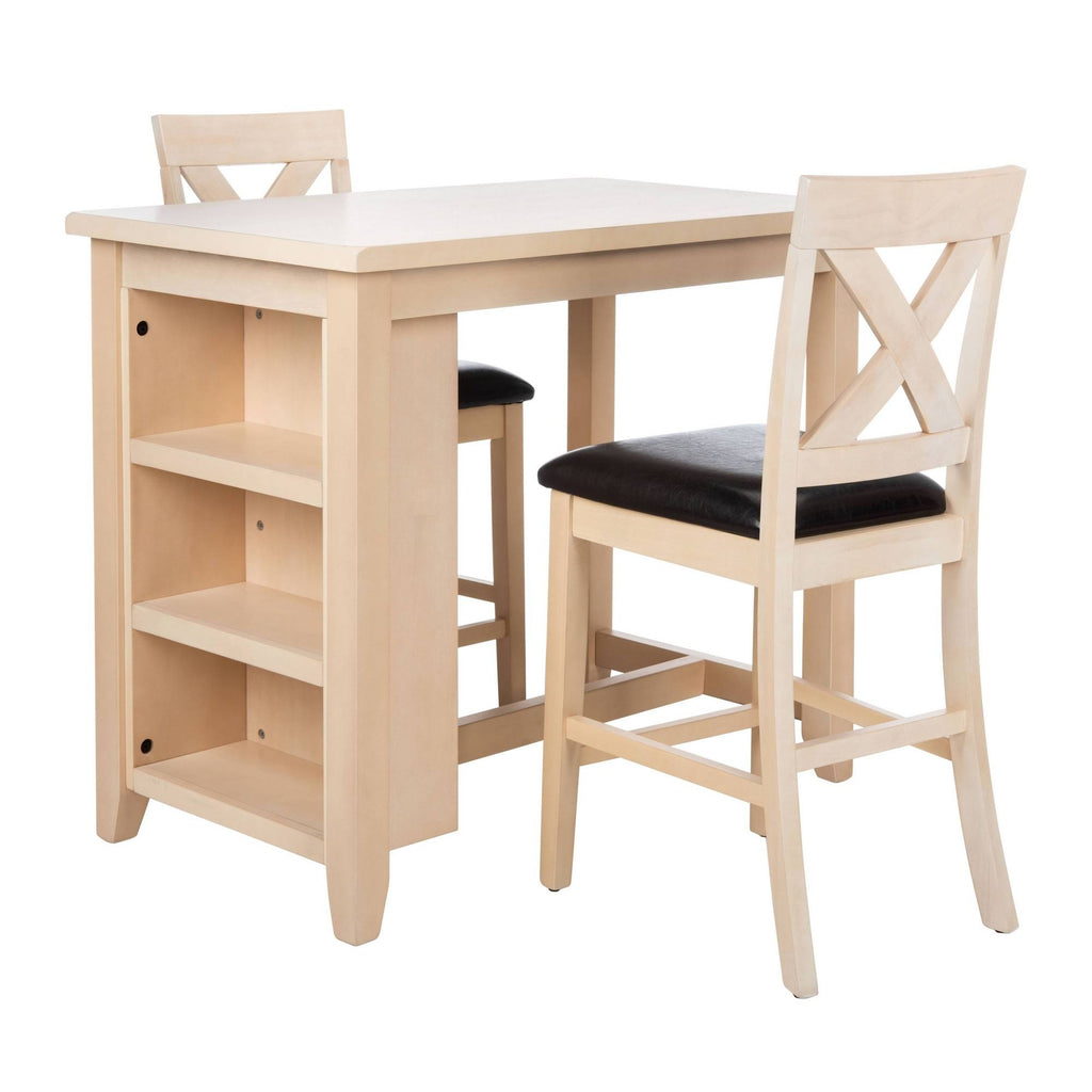 White Washed 3 Piece Pub Set M70477