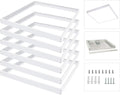2x2 FT Surface Mount Kit for LED Flat Panel Light - Aluminum 24x24 inch Ceiling Frame Kit T190931