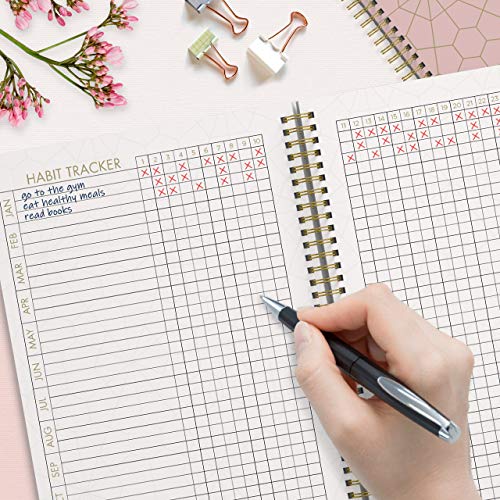 Blue Gold Geometrics Undated To Do List Notebook H63640
