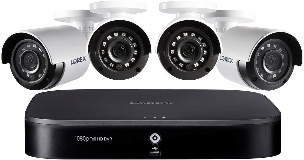 1080p HD 4 Camera 1TB 8 Channel DVR Security Camera System B62304