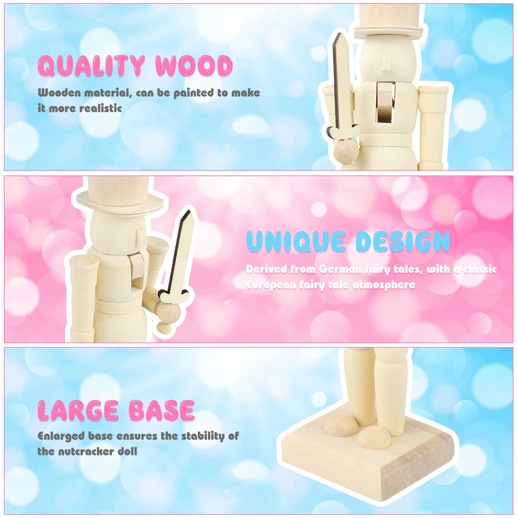 Unfinished Wooden Nutcracker Doll W3818