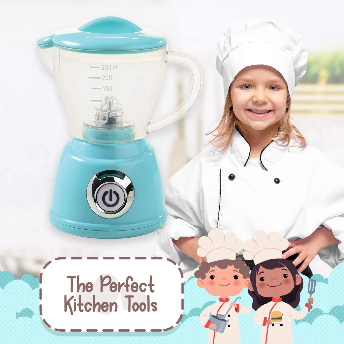 Blue 3-Piece Kitchen Appliance Playset B4100