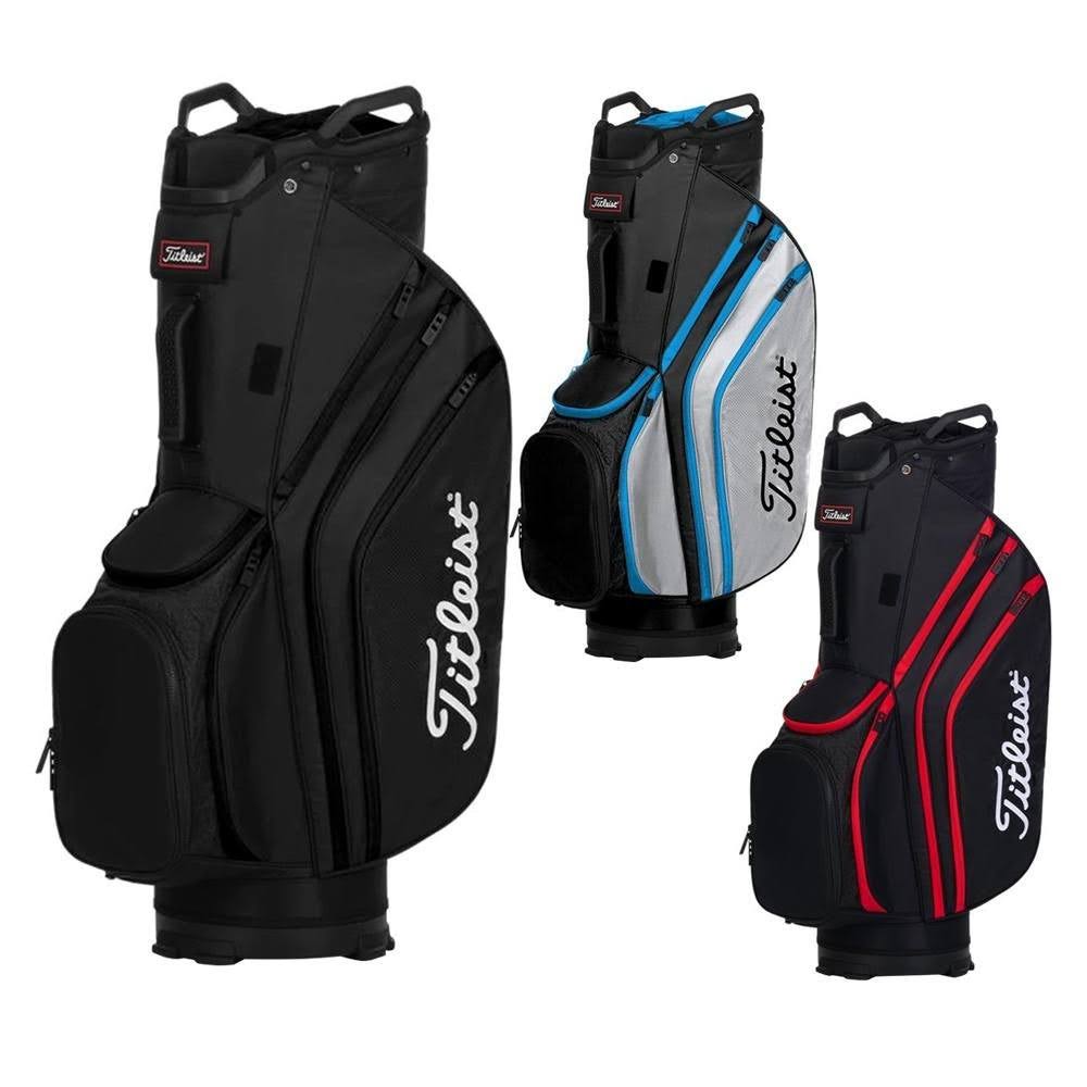 Black/Black/Red Lightweight Golf Bag A614805