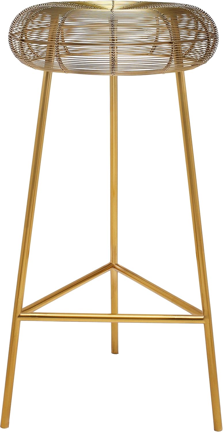 Gold Metal Bar Height Stool A1321