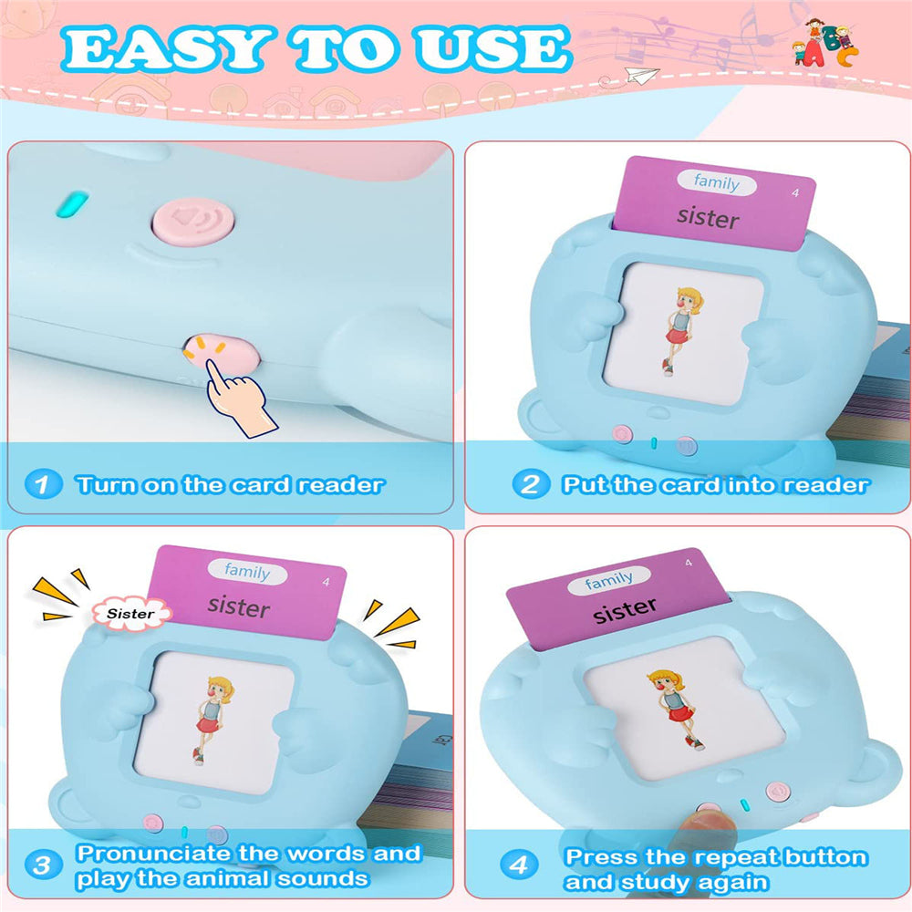 Talking Flash Cards Learning Toys with 112 Double-Side Cards P689353