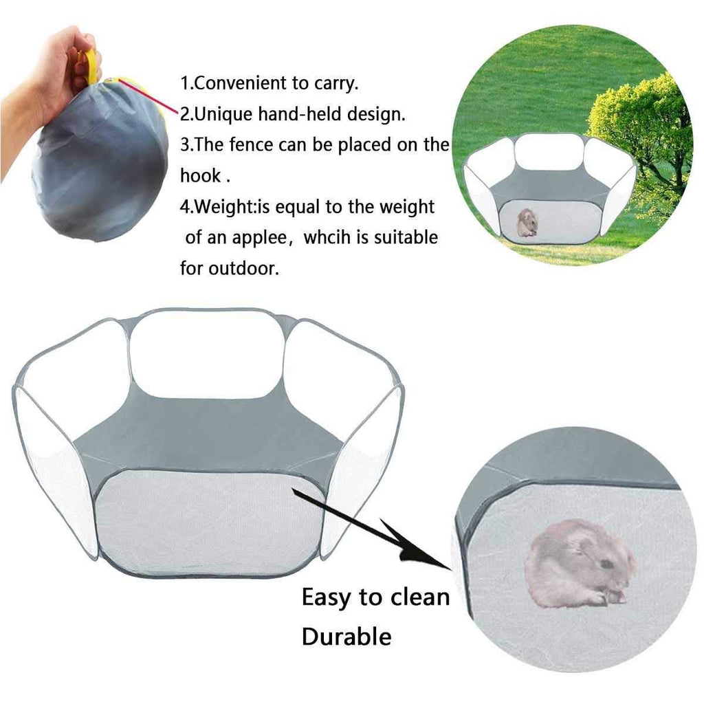 Breathable Transparent Pet Playpen Z176379