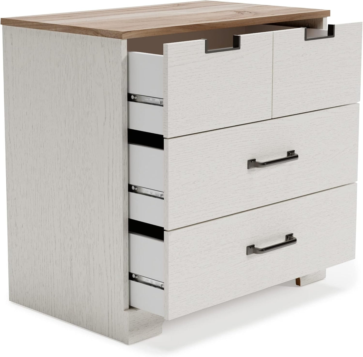 White 5 Drawer Wood Chest I209