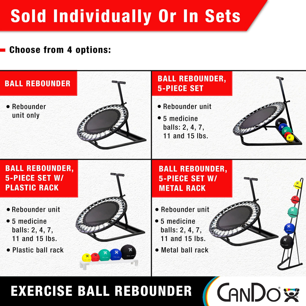 Adjustable Ball Rebounder Set with 5 Balls W98385
