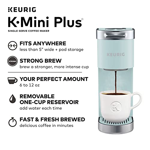 Single Serve K-Cup Pod Coffee Brewer, 6 to 12 oz. Brew Size, Misty Green J5152