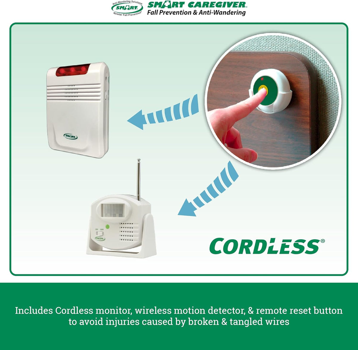 Motion Sensor Monitor with Remote Reset Button P3635