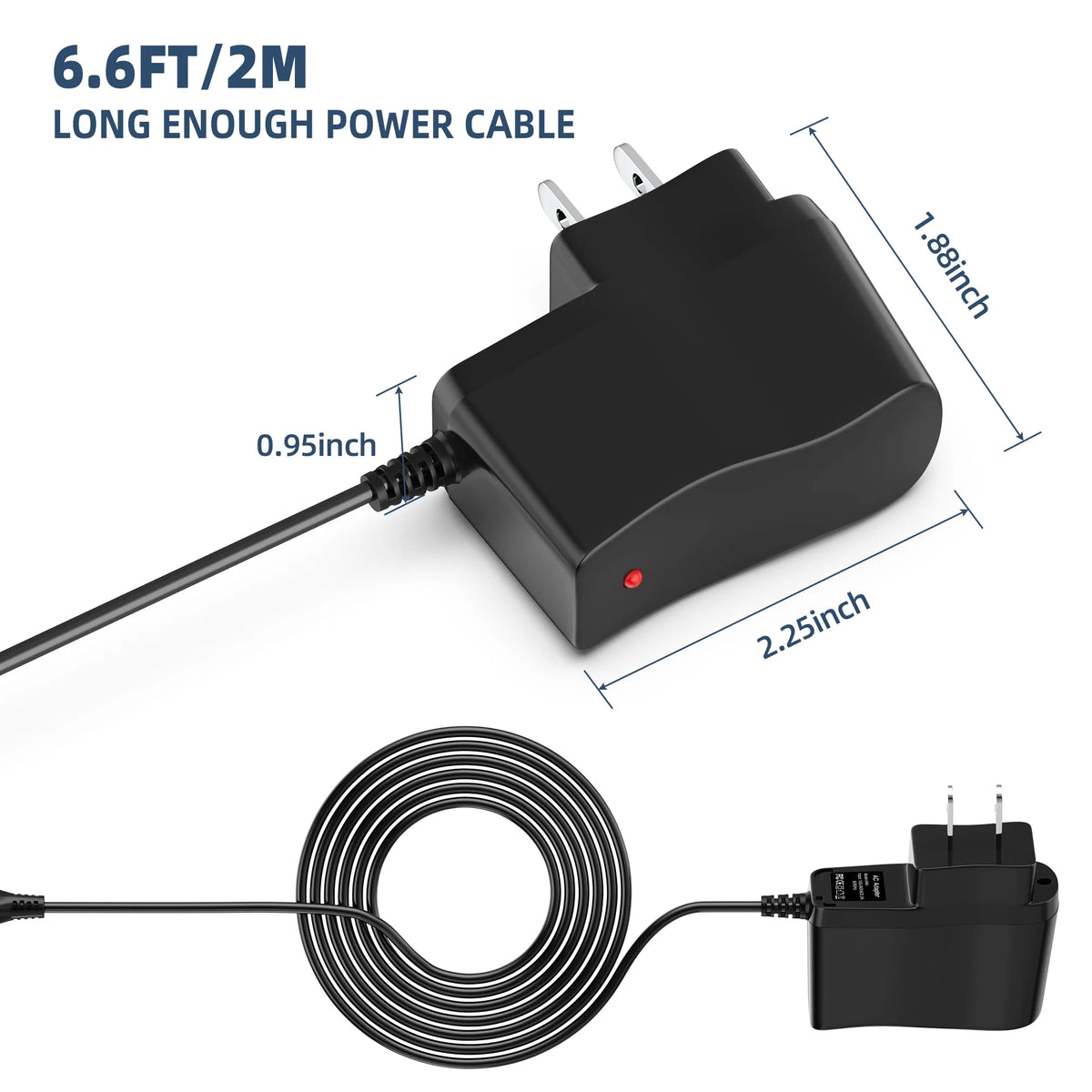 AC DC Adapter for Vacuum Plug In Battery Charger Power Supply Cord W8392
