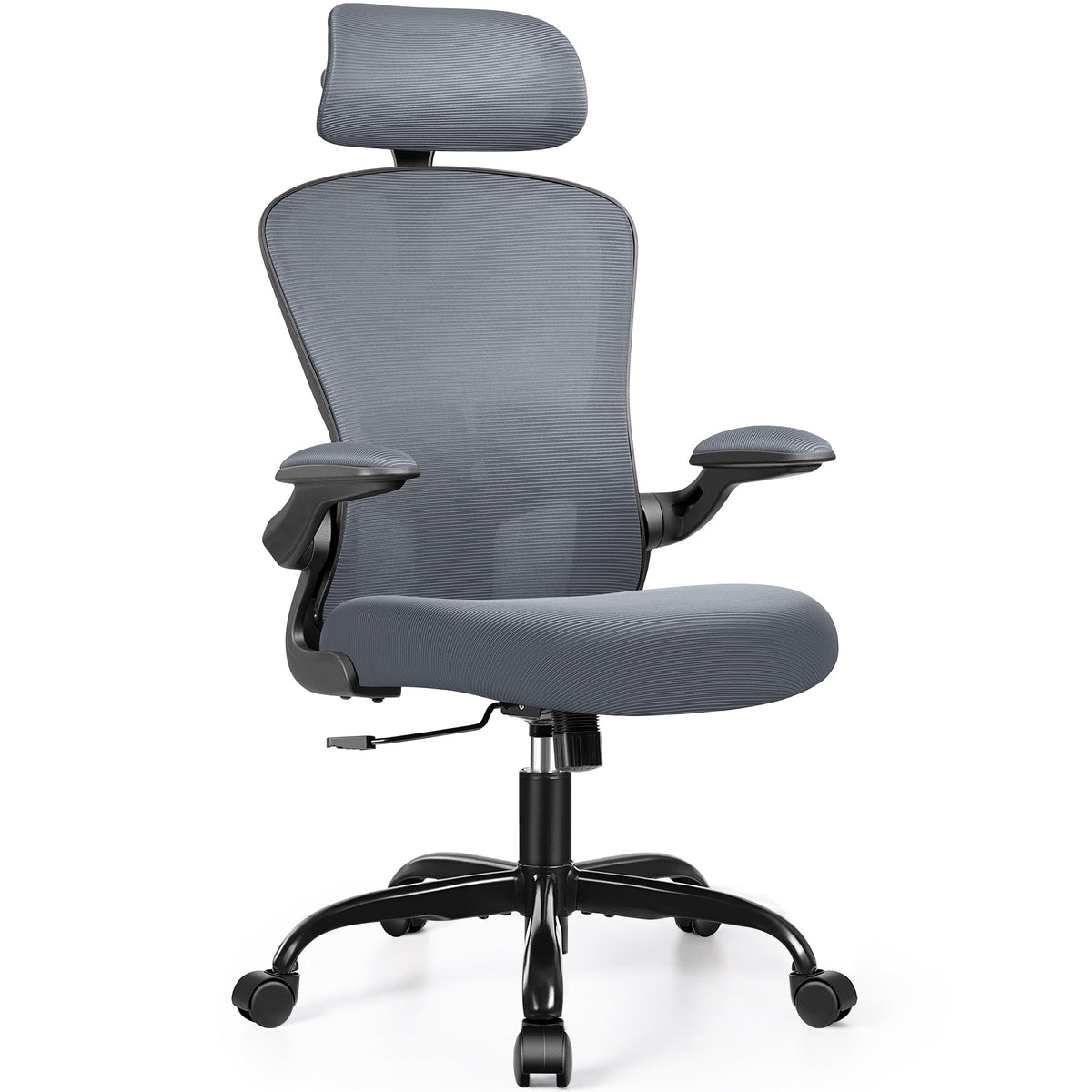 Black Ergonomic Office Chair with Lumbar Support W235