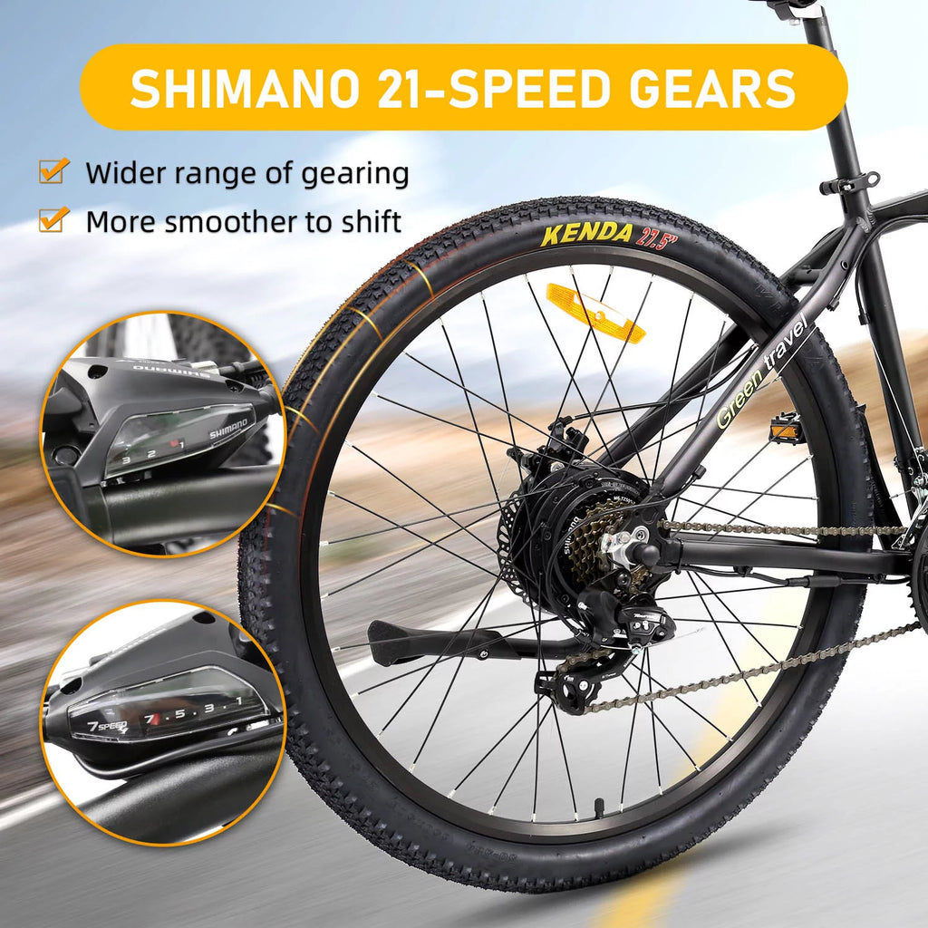 27.5 inch City Electric Bicycle 48V 500W Removable 13AH Battery Black Q4587