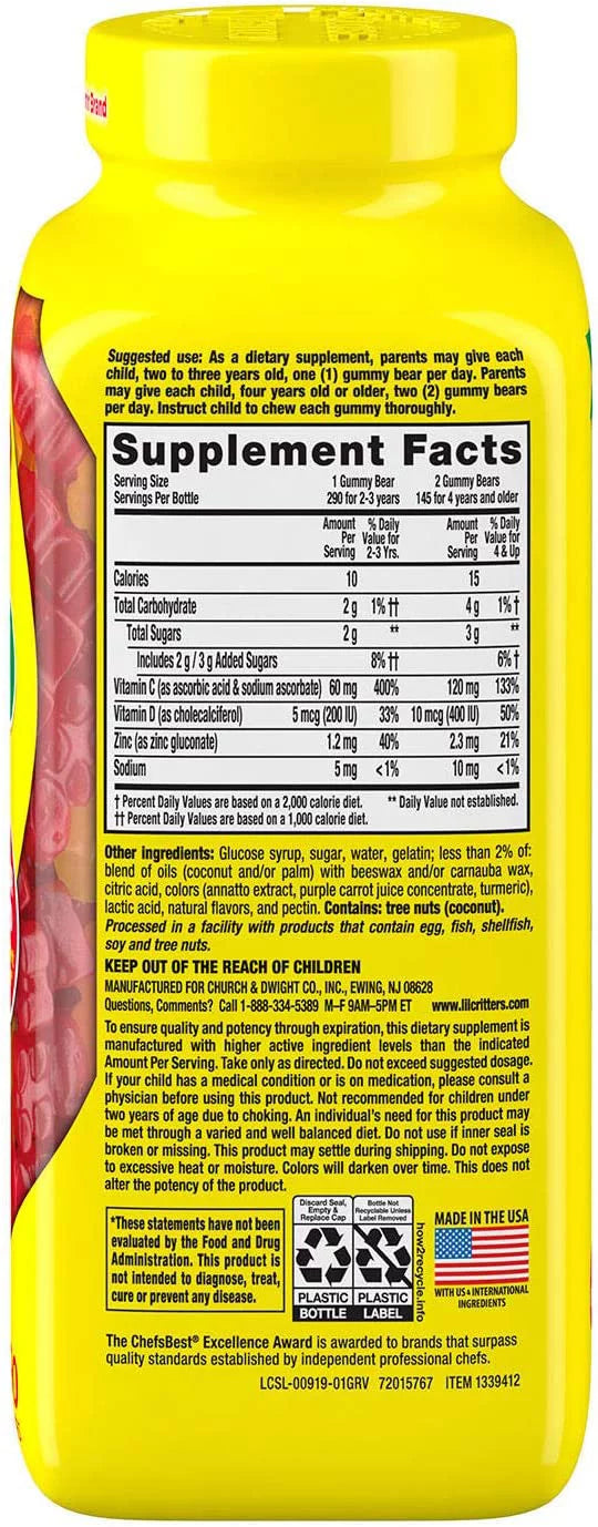 Kids' Immune C Plus Zinc and Vitamin D O1222