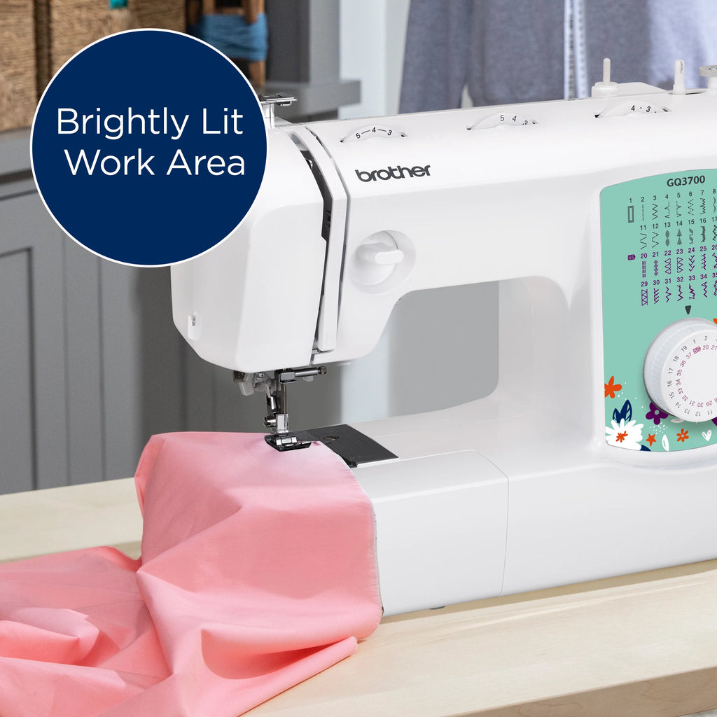 Sewing & Quilting Machine with Built-in Stitches & Wide Table Q605005